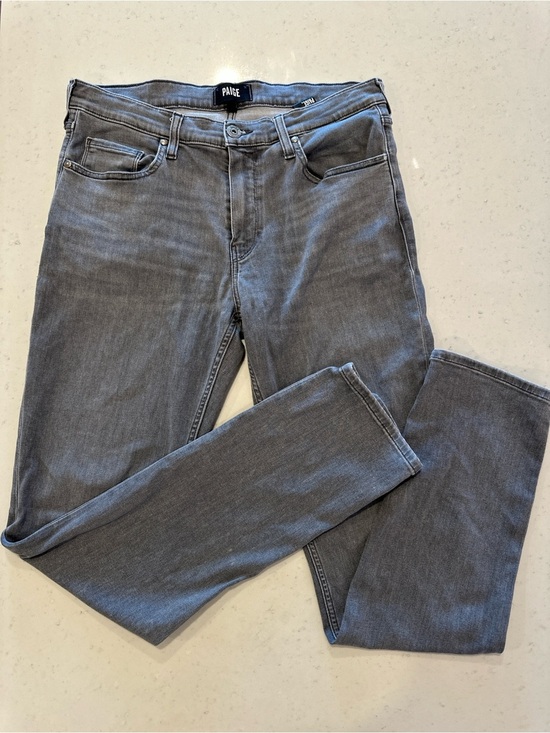 PAIGE Other - PAIGE Denim Lennox Dark Gray Jeans Size 34” Casual Designer Straight Leg